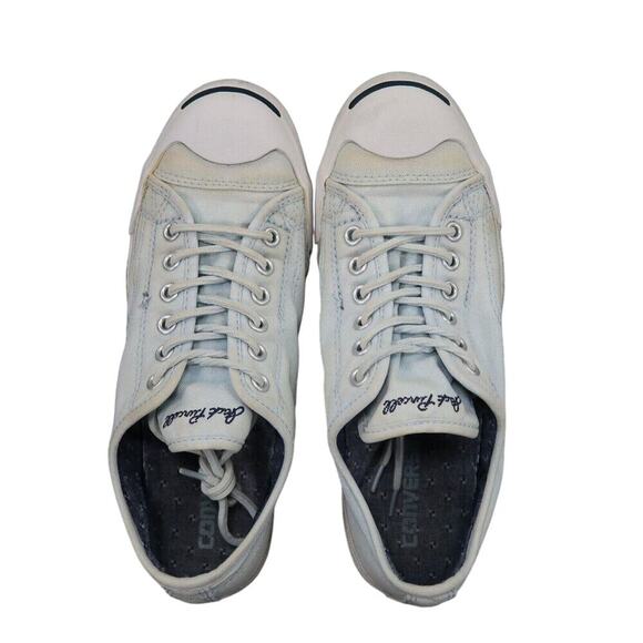 Converse Shoes Womens 9 Sneakers Jack Purcell Ox Classic Canvas Retro Blue Low - Picture 7 of 14